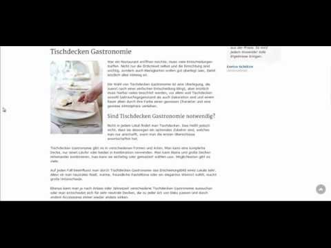 Tischdecken Gastronomie sind nützlich und verleihen Flair