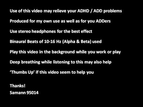 how to relieve adhd