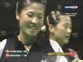 Badminton WC 2005 Women Db Final Yang & Zhang vs Gao & Huang