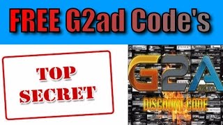 Free G2A Discount Codes