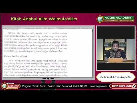 Adab Alim Wal Muta'alim Imam Nawawi 16-25