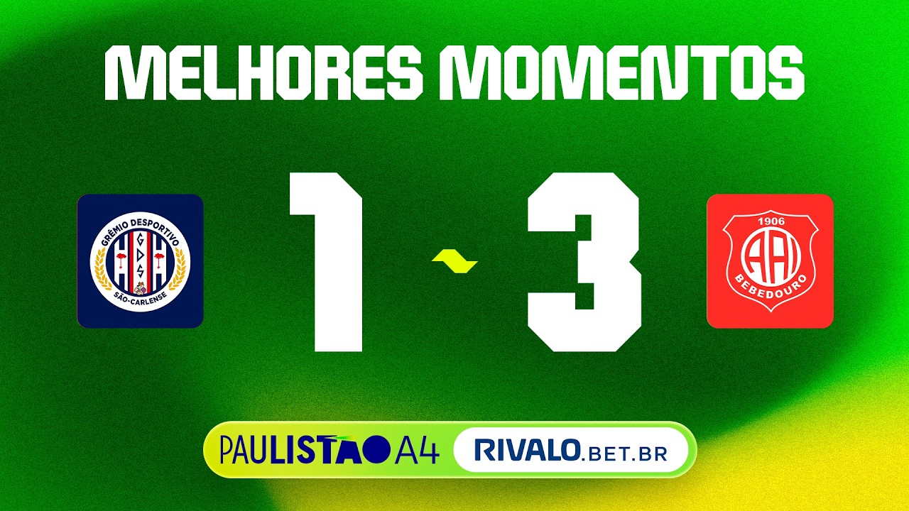 MELHORES MOMENTOS | GRÊMIO SÃO-CARLENSE 1X3 INTER DE BEBEDOURO| SEMIFINAL IDA | #PaulistãoA4Rivalo