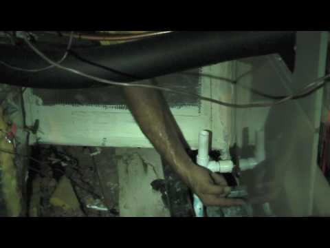how to drain hvac unit