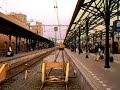 Leeg trein aankomen bij CS Groningen