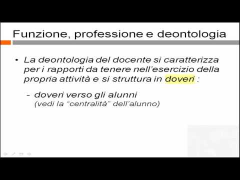 Avvertenze Generali per il concorso a cattedra per docenti - Funzione professione e deontologia