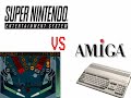 the war isn`t over yet. here`s another battle, between the super nintendo (aka super famicom) and the commodore amiga. this time it`s the great 