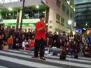 日本的街头艺人表演