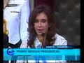 http://www.lndnoticias.com.arCristina Fernandez de Kirchner en su primer discurso. Sexta parte