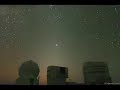 time lapse de la vía láctea