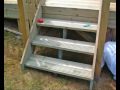 How to Build a Deck. Part 08 Fitting Steps. How to Build a Timber Garden Deck with Q-Deck Products.