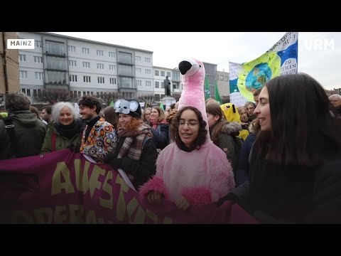 Mainz: Fridays for Future Demo mit rund 10.000 Demonstranten