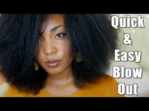 how to properly blow out natural hair