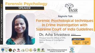 Forensic Psychological Techniques in Crime Investigation with Supreme Court Guidelines
