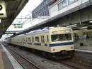 103系電車、瀬戸内色、発車。