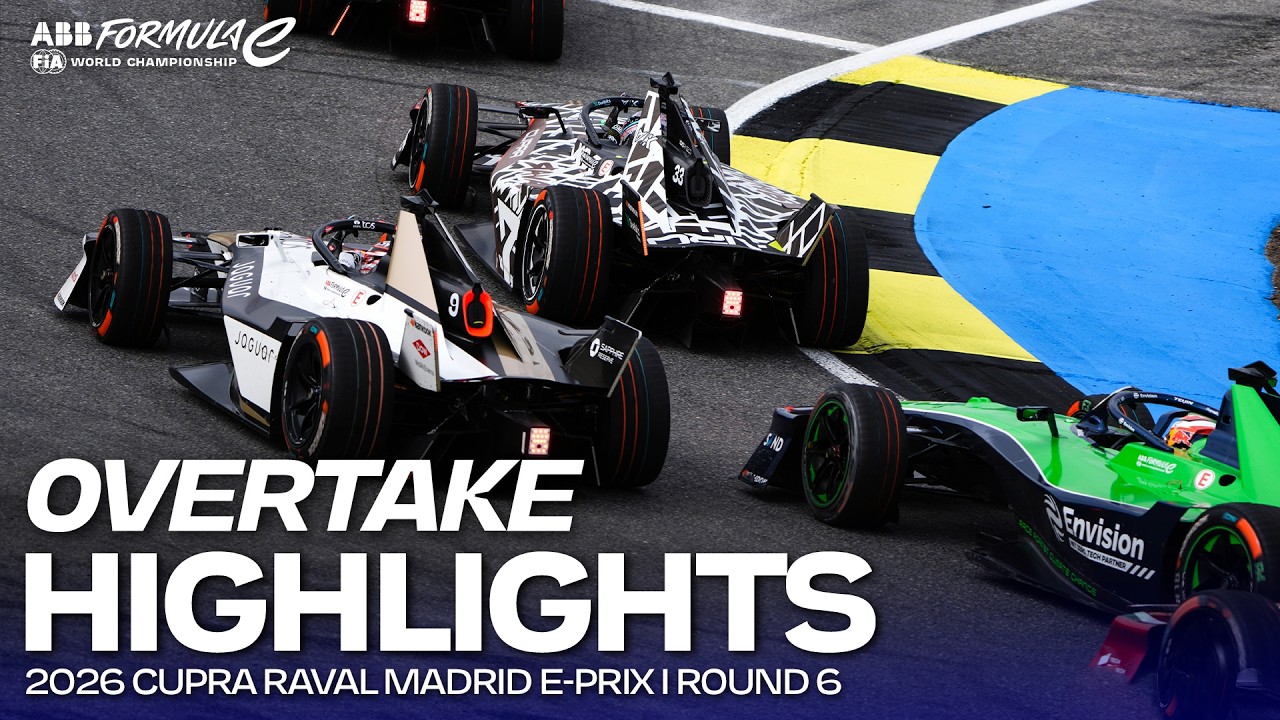Overtake Highlights | 2026 CUPRA Raval Madrid E-Prix Round 6