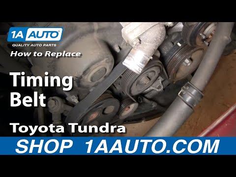 How To Replace Toyota Tundra Timing Belt 2002 V8 Disassemble Front of Engine PART 2 1AAuto.com