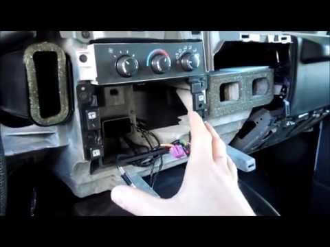 how to install a aftermarket radio and a  alpine powerpack ktp 455u in a chevy express 2011