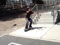 I tre flip four stairs! I tre flip four stairs!