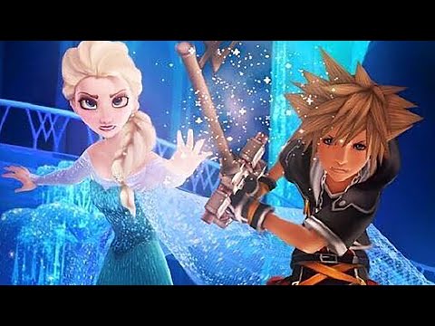 All Disney Worlds FROZEN, Toy Story, Tangled, Big Hero 6 Full Movie All Cutscenes - Kingdom Hearts 3