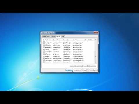 how to change startup programs windows 7