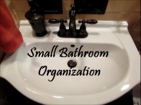 how to organize under bathroom sink
