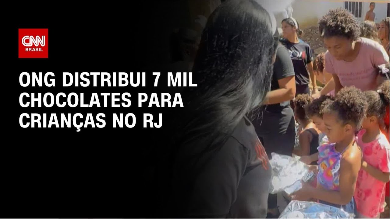 Páscoa: ONG distribui 7 mil chocolates para crianças de comunidades do RJ | AGORA CNN
