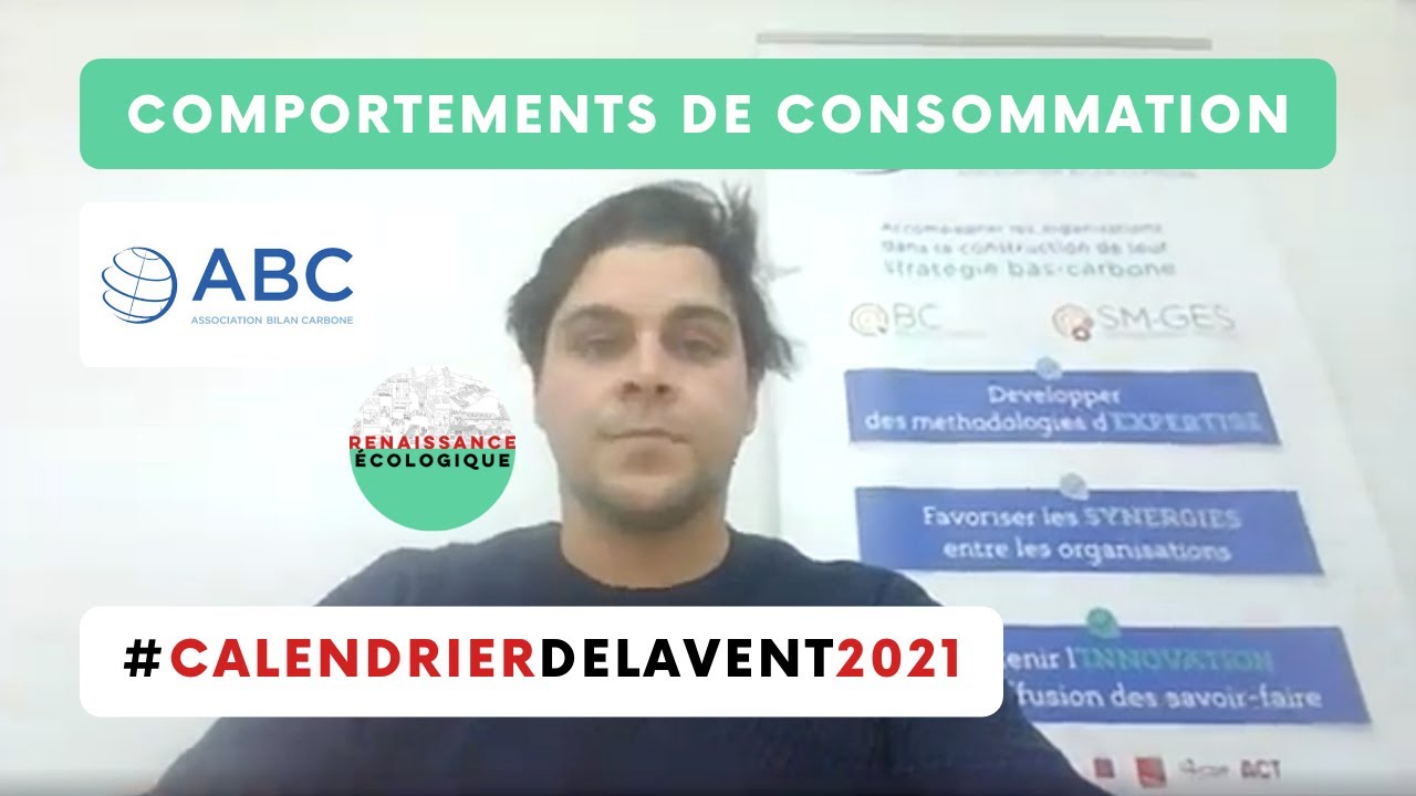 Comportements de consommation #CalendrierdelAvent2021 Association Bilan Carbone