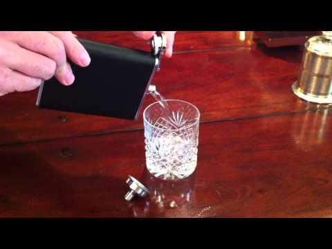 how to fill hip flask