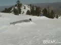 Depp beim Ski-Fahren