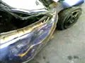 Kebar's CRX after crash at Putrajaya
