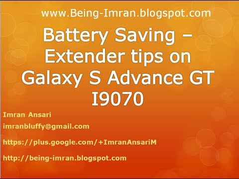how to save battery on the galaxy s