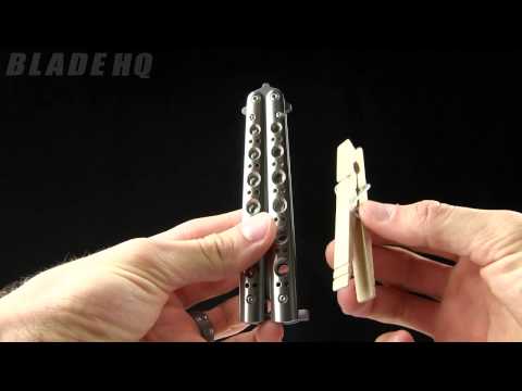 Benchmade 63 Bowie Balisong Butterfly Knife (4.25" Plain)