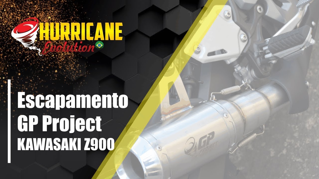 Capa do vídeo  Escapamento GP Project S/ Catalisador Kawasaki Z 900 2017 a 2022