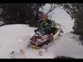Hilarious snowmobile crash...