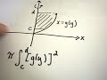 Volumes of Revolution about Vertical Lines Using Washers