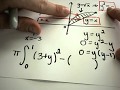 Volumes of Revolution about Vertical Lines Using Washers