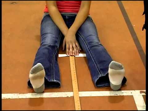 how to sit and reach test