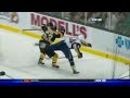 Jeremy Reich hits Mike Weber