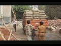 Es geht weiter: Roter Eicher-Schlepper in Bangladesch, 1 Zyl