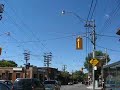 this video clip was taken on september 1, 2007 during my cycling trip to see the canadian international airshow which is always held on labour day weekend. i started in toronto's east end, cycled in on gerrard street through the colourful neighbourhoods of little india and toronto's eastern chinatown, both of which feature ethnic cuisine, vegetable, fruit and retail stores. then i crossed the don valley parkway and cycled by regent park, a public housing development from the 1950s and 1960s which has experienced significant social problems in the last few decades. a portion of regent park has been demolished to make way for a brand-new mixed housing development that will include low-income housing as well as middle-income housing. right across the street from regent park is cabbagetown, a neighbourhood that was originally settled by irish immigrants that started to be settled as early as the late 1840s after a wave of poor immigrants left ireland due to the irish potato famine. these poor residents grew cabbage in their front yards, hence the name cabbagetown. in the last few decades cabbagetown has become increasingly popular and has seen  extensive gentrification.
 
i cycled through the relatively poor downtown east side to the intersection of gerrard and yonge; yonge street is the east-west dividing line in toronto and used to be the longest street in the world. i then continued west on college street, past queen's park and the university of toronto to the intersection of college and dundas, the northern end of toronto's chinatown. further west i reached little italy, one of toronto's most popular entertainment areas, where the streets were block off for the fiera festival. all the restauranteurs and merchants were still setting up shop around noon time, although the streets were already starting to get busy. i continued west on college street to the beautiful high park residential neighbourhood between roncesvalles and keele street, and then headed into toronto's largest urban park - high park. i visited the jamie bell adventure playground, took inventory of the animals in the high park zoo (e.g. yaks, western highland cattle, peacocks, emus, lamas, and a whole family of bisons including two young bison offspring) and then headed to the central plateau of high park that features beautiful views over the maple leaf next to grenadier pond and offers culinary treats to the visitors at the grenadier restaurant.
 
overhead i could already hear the supersonic boom of the jet fighters that were doing mid-air acrobatics as part of the canadian international air show, an annual labour day event. to see the planes i cycled down to toronto's waterfront and relaxed for a while in the sand at sunnyside beach, watching a parade of airplanes from different eras perform all sorts of aerobatics. i then continued further east towards ontario place where tens of thousands of people had set up camp to watch the air show. the canadian national exhibition was in full swing as well. i made may way east, and on my way towards harbourfront i stopped at the historic tiptop tailors building, a former garment factory turned recently into a loft condominium conversion - an art deco jewel with beautiful ornamentation. further east, at the foot of bathhurst street, next to the abandoned canada malting plant, i stumbled across ireland park, a memorial to 38,000 irish immigrants who fled ireland during the potato famine of 1847 to escape extreme conditions of hunger and settle in a new continent. the scultpures in this park provide a gripping depiction of these emigrants' experiences. figures such as the orphan boy and the apprehensive man illustrate the horrors of this period. the park itself is a symbol of canadian-irish collaboration. my last stop on my nearly 50 km cycling tour was the toronto music garden, a beautiful stretch of greenery in the concrete jungle of harbourfront that offers a welcome respite from the city's condo towers. i safely made it home after a nice ride through toronto's eastern beaches. 

i am actually a travel writer who loves to explore international destinations as well as my chosen home town of toronto. on youtube you will find hundreds of video clips from a wide variety of destinations. feel free to check out some of my 700+ articles and interviews on http//www.travelandtransitions.com. my personal travel stories are located at http://www.travelandtransitions.com/stories_photos.htm and my austrian travel articles will be published in the next few weeks.

also, my free travel ebooks containing stories from my trips to destinations such as sicily, havana, mexico city, new york city, chicago, florida, toronto, montreal, ottawa, vancouver, halifax and many others are available right now at http://www.travelandtransitions.com/ebooks.html.