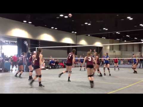 Roullier - Kazlyn Roullier #5 6 foot Class of 2015 Club Catalyst volleyball u-16's Standing reach 7'6