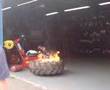 tyre fitting gone wrong