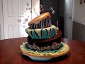 Topsy Turvy Fondant Birthday cake & short tutorial