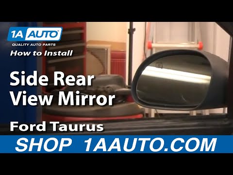 How To Install Replace Side Rear View Mirror Ford Taurus Mercury Sable 00-07 1AAuto.com