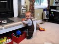 Playing near the fireplace