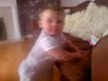 Me learnin thaa baby taa walk (: