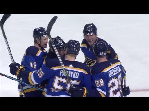 Video: Blues' Upshall finishes of pretty passing play to beat Oilers' Brossoit