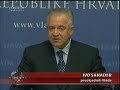 Ivo Sanader objasnjava planove vlade za 2007 godinu - u zadnjoj godini mandata cini se da su odlucili raditi.Na kraju se spominje pričao o satu (vidi: http://pollitika.com/tik-tak-hrvatskih-politicara)