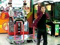 Crazy Japanese Dancing Queen on DDR in Odaiba, Japan