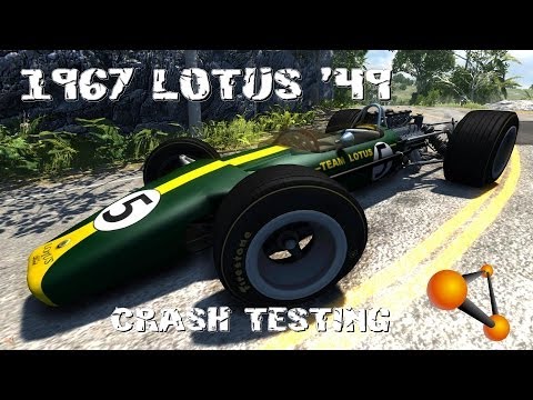 BeamNG Drive Alpha 1967 Lotus ’49 Crash Testing #60 HD